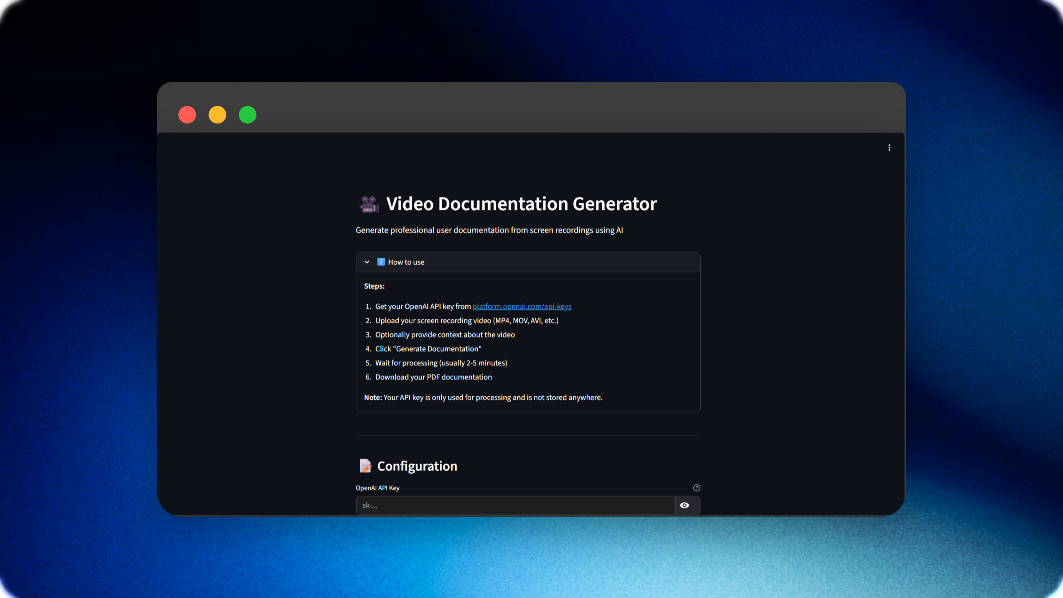 AI Auto Documentation Tool